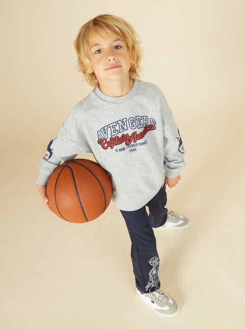 Sweatshirt matizada 'Capitão América' - Kiabi