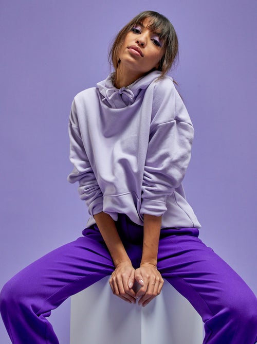 Sweatshirt matizada com capuz - Kiabi