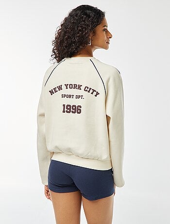 Sweatshirt matizada estilo sportswear