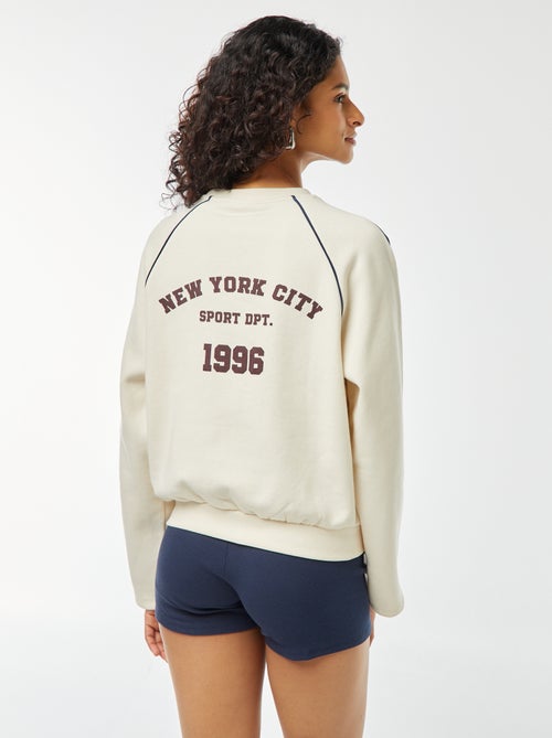 Sweatshirt matizada estilo sportswear - Kiabi