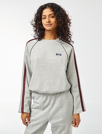 Sweatshirt matizada estilo sportswear