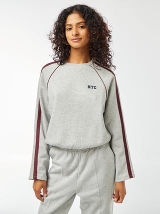 Sweatshirt matizada estilo sportswear