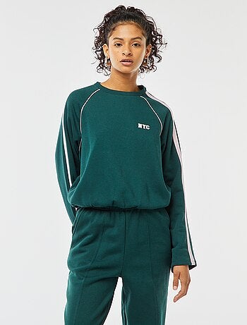 Sweatshirt matizada estilo sportswear