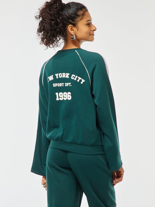 Sweatshirt matizada estilo sportswear - Kiabi