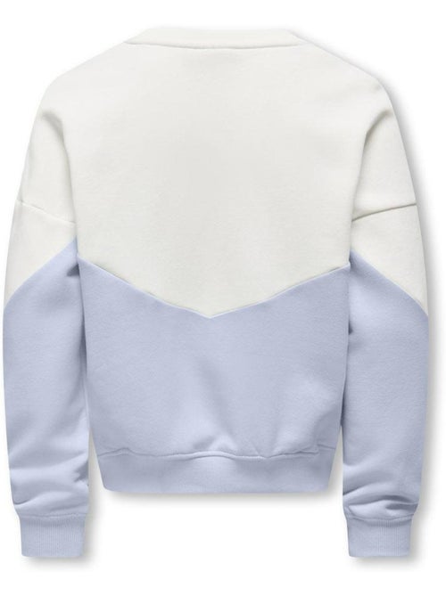Sweatshirt mauve e branco para menina kids only kogruna - Kiabi Sweatshirt mauve e branco para menina kids only kogruna - Kiabi
