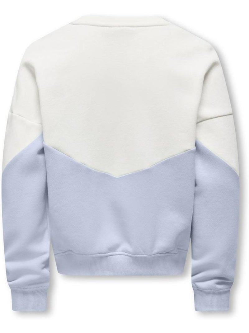 Sweatshirt Mauve e Branco para Menina Kids ONLY Kogruna Roxo - Kiabi