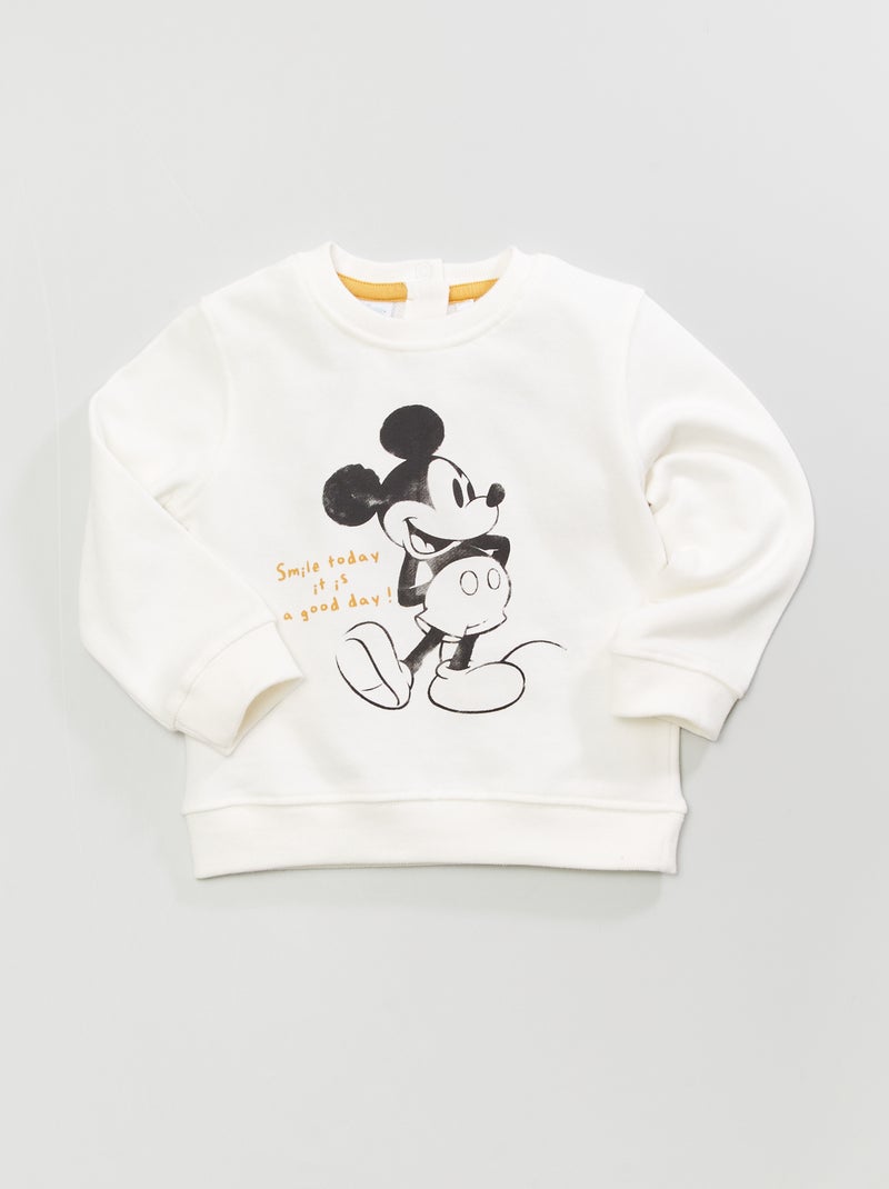 Sweatshirt 'Mickey' 'Disney' BRANCO - Kiabi