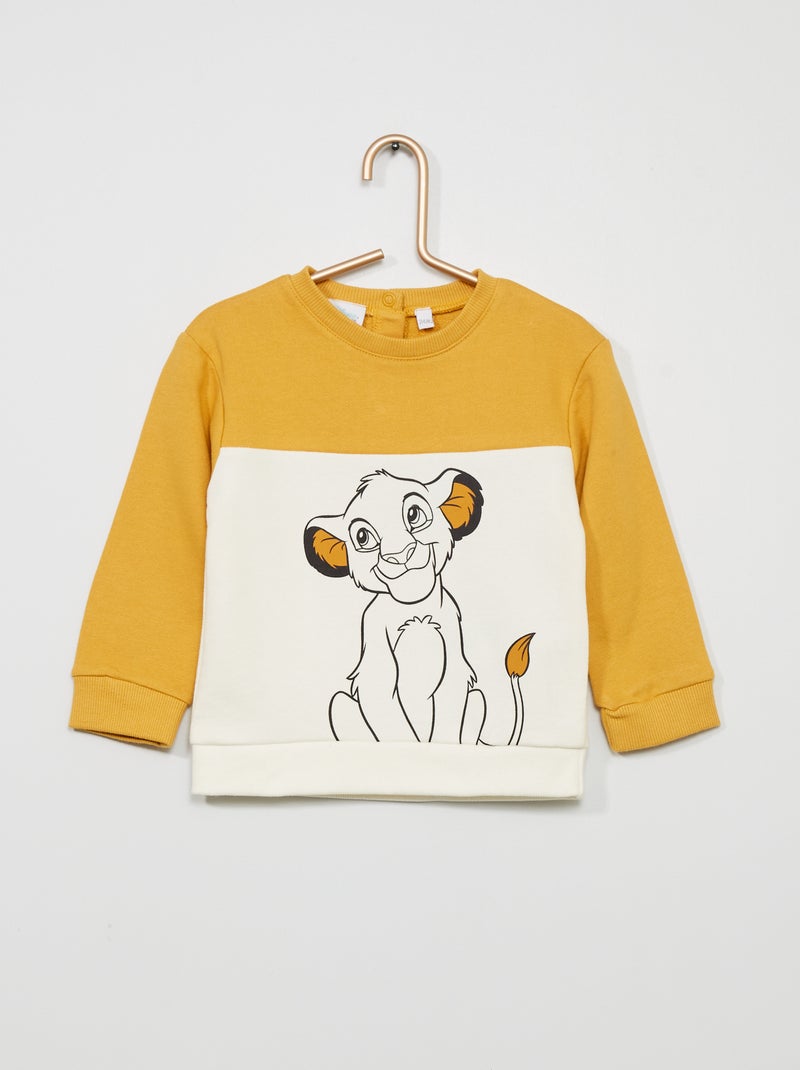 Sweatshirt 'Mickey' estilo 'color-block' AMARELO - Kiabi