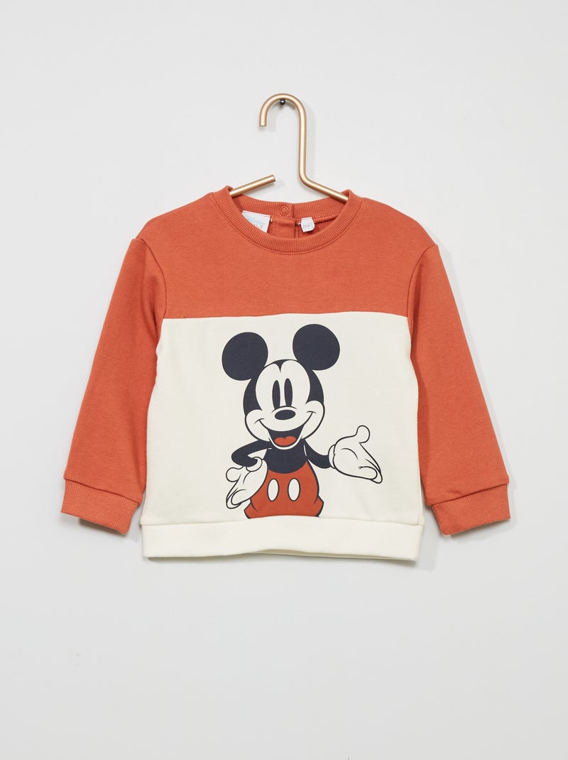 Sweatshirt 'Mickey' estilo 'color-block' ROXO - Kiabi