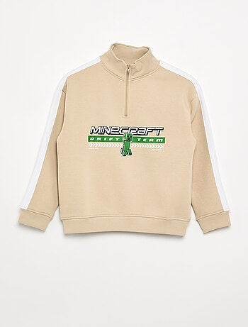 Sweatshirt 'Minecraft' com gola de camionista