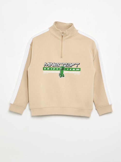Sweatshirt 'Minecraft' com gola de camionista - Kiabi Sweatshirt 'Minecraft' com gola de camionista - Kiabi