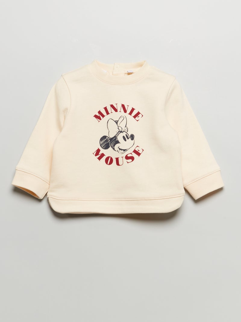 Sweatshirt 'Minnie' em french terry BRANCO - Kiabi