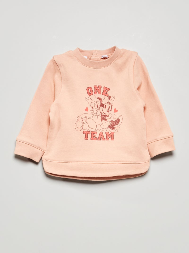 Sweatshirt 'Minnie' em french terry ROSA - Kiabi