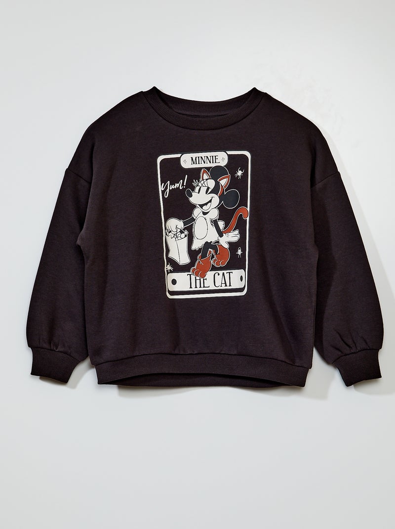 Sweatshirt 'Minnie' em moletão  - Halloween CINZA - Kiabi