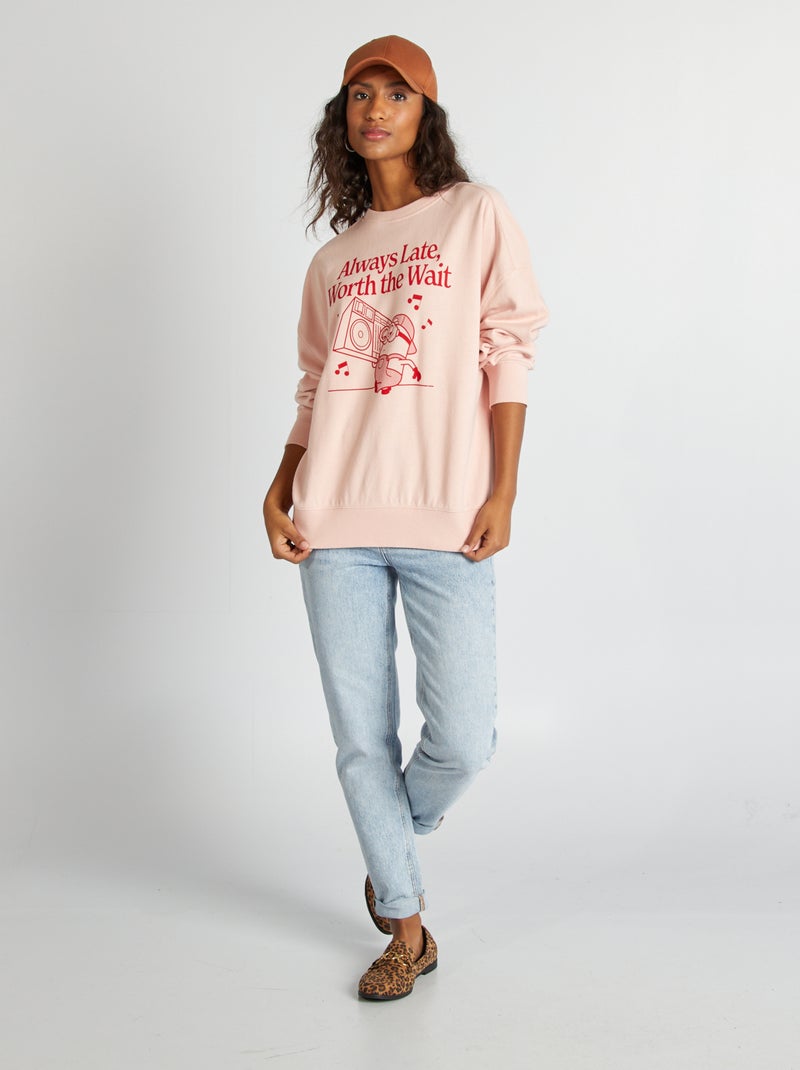 Sweatshirt 'Minnie' estampada ROSA - Kiabi