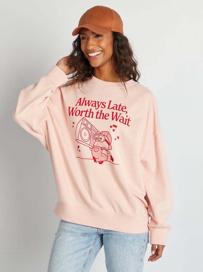 Sweatshirt 'Minnie' estampada ROSA - Kiabi