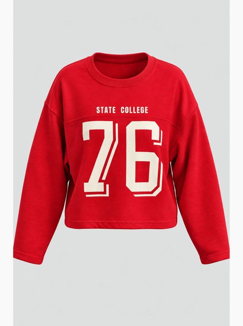 Sweatshirt mixray - Kiabi