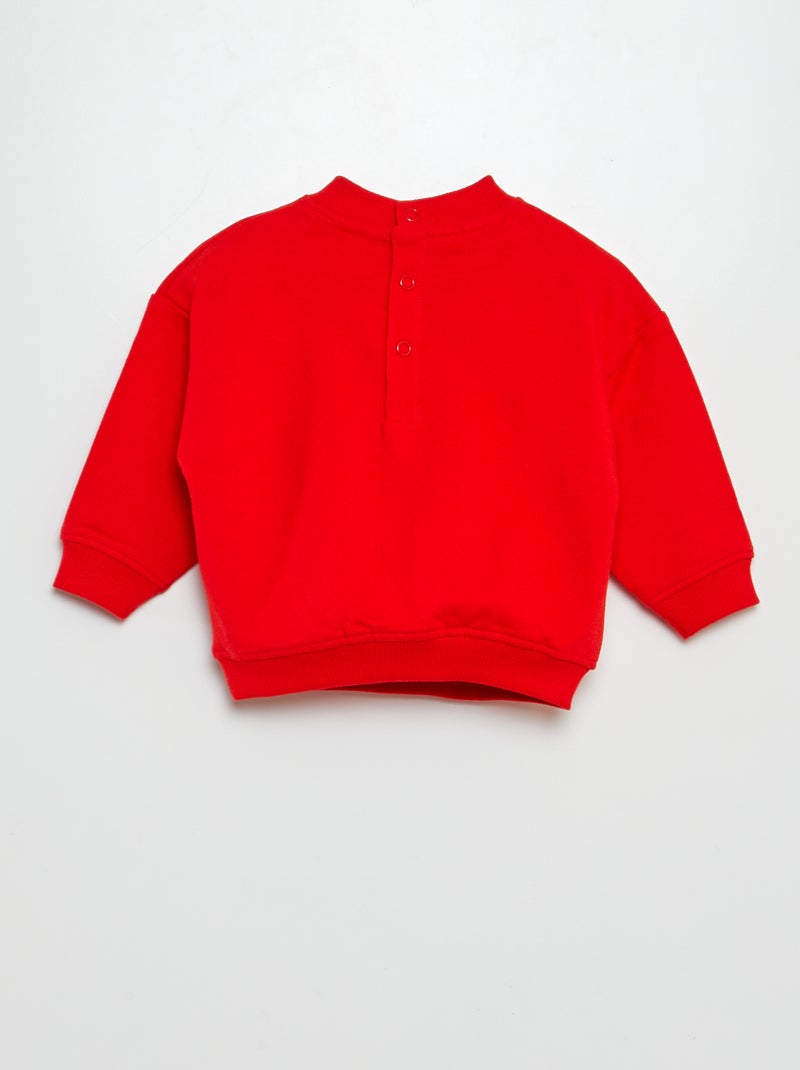 Sweatshirt 'Monsieur Monsieur' 'Monsieur Costaud' VERMELHO - Kiabi