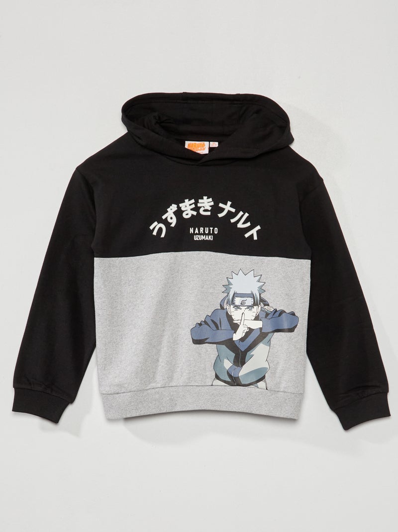 Sweatshirt 'Naruto' com capuz Preto - Kiabi