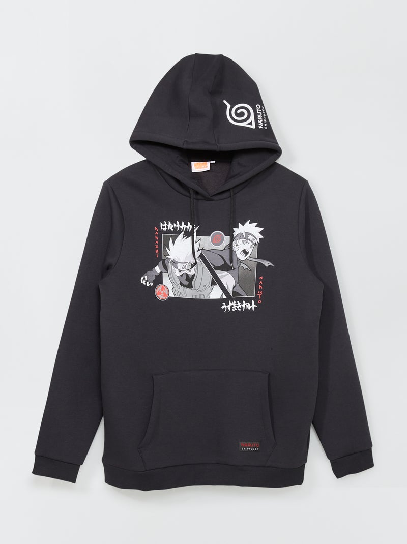 Sweatshirt 'Naruto' com capuz Preto - Kiabi