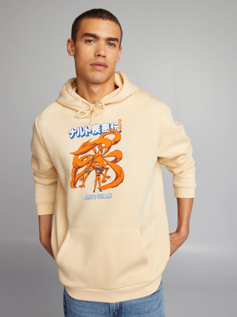Sweatshirt 'Naruto' em moletão BEGE - Kiabi