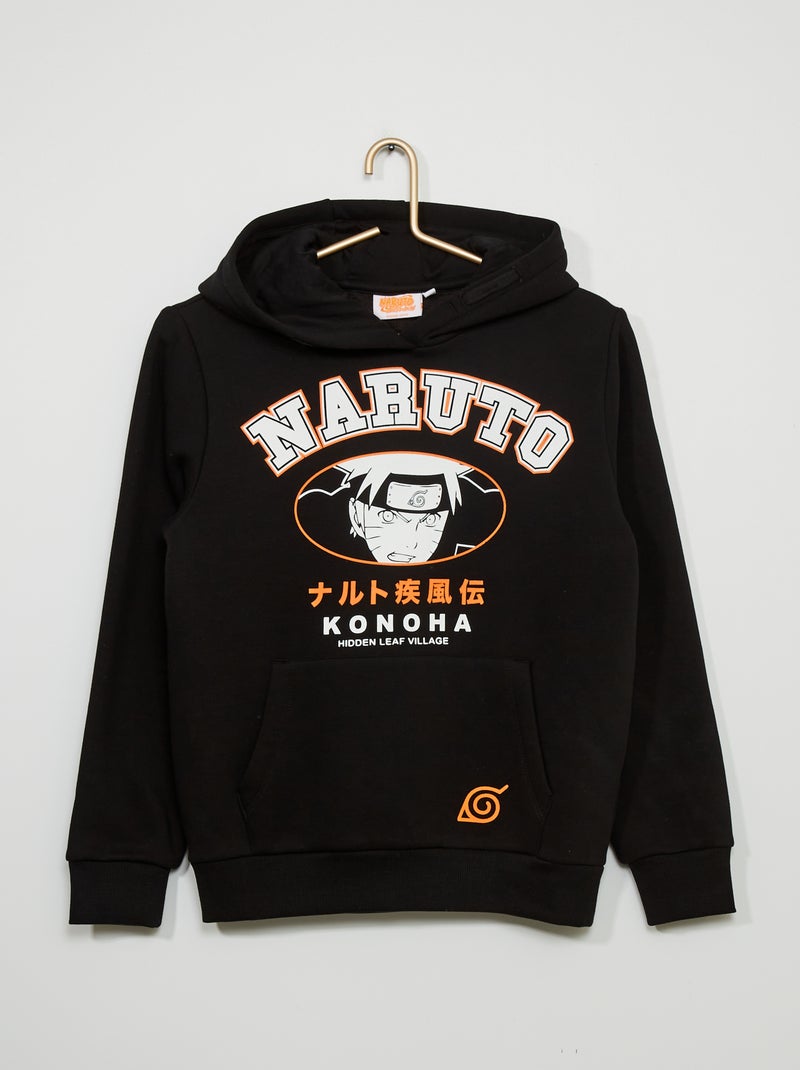 Sweatshirt 'Naruto' em moletão Preto - Kiabi