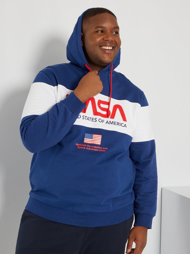 Sweatshirt 'NASA' em moletão Azul - Kiabi