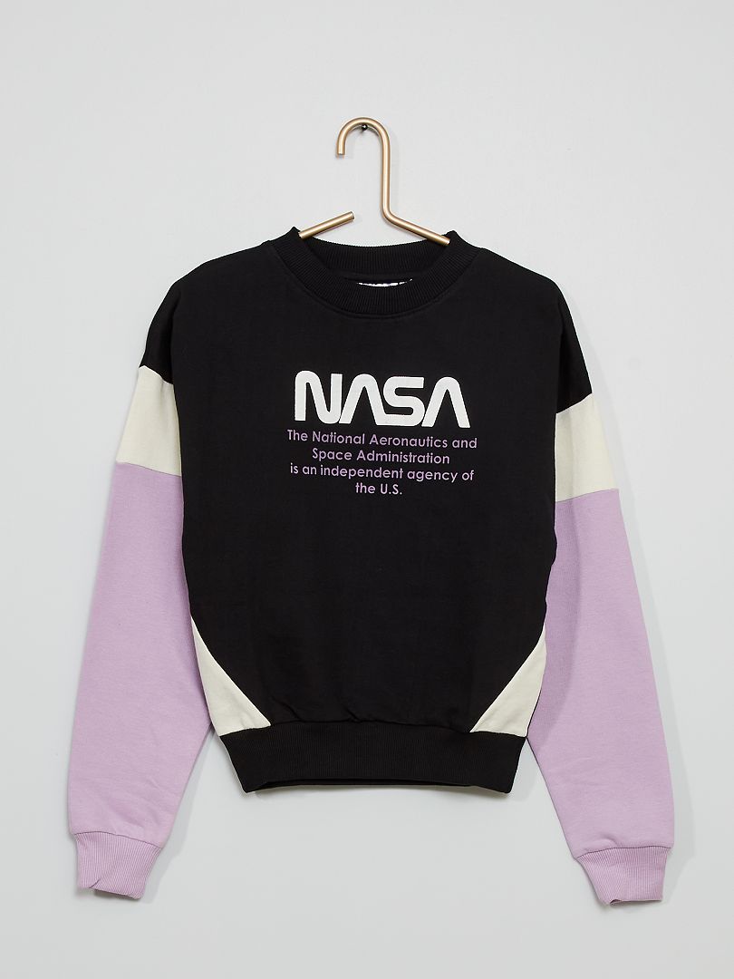 Sweatshirt 'NASA' Preto - Kiabi