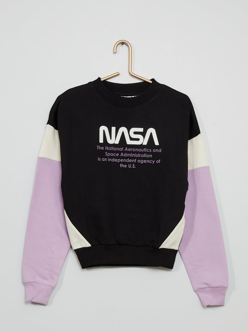 Sweatshirt 'NASA' Preto - Kiabi