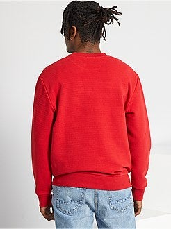 Sweatshirt nervurada - Kiabi