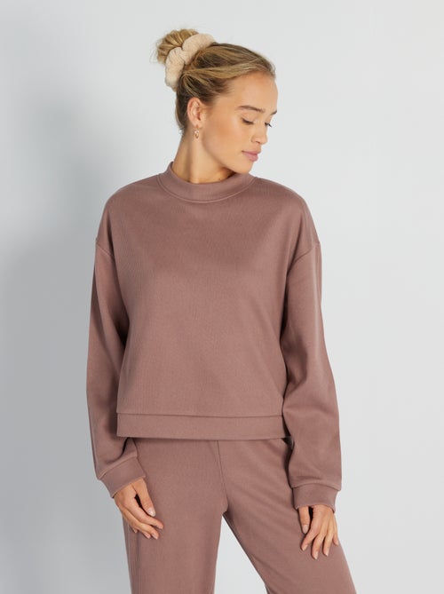 Sweatshirt nervurada - Kiabi