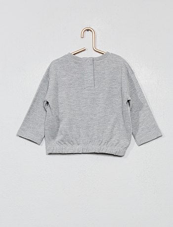Sweatshirt nuvem em peluche - Kiabi
