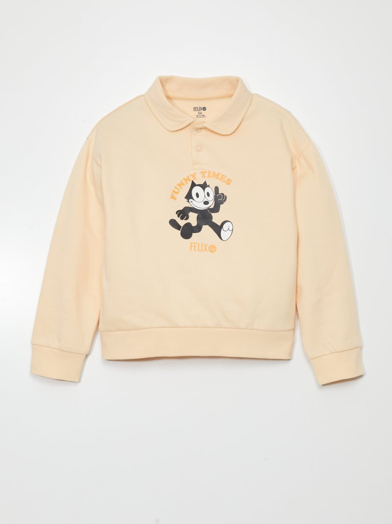 Sweatshirt 'O gato Félix' BEGE - Kiabi