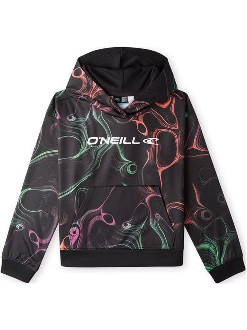 Sweatshirt O'Neill Rutile para Menina Preto/Laranja Preto - Kiabi