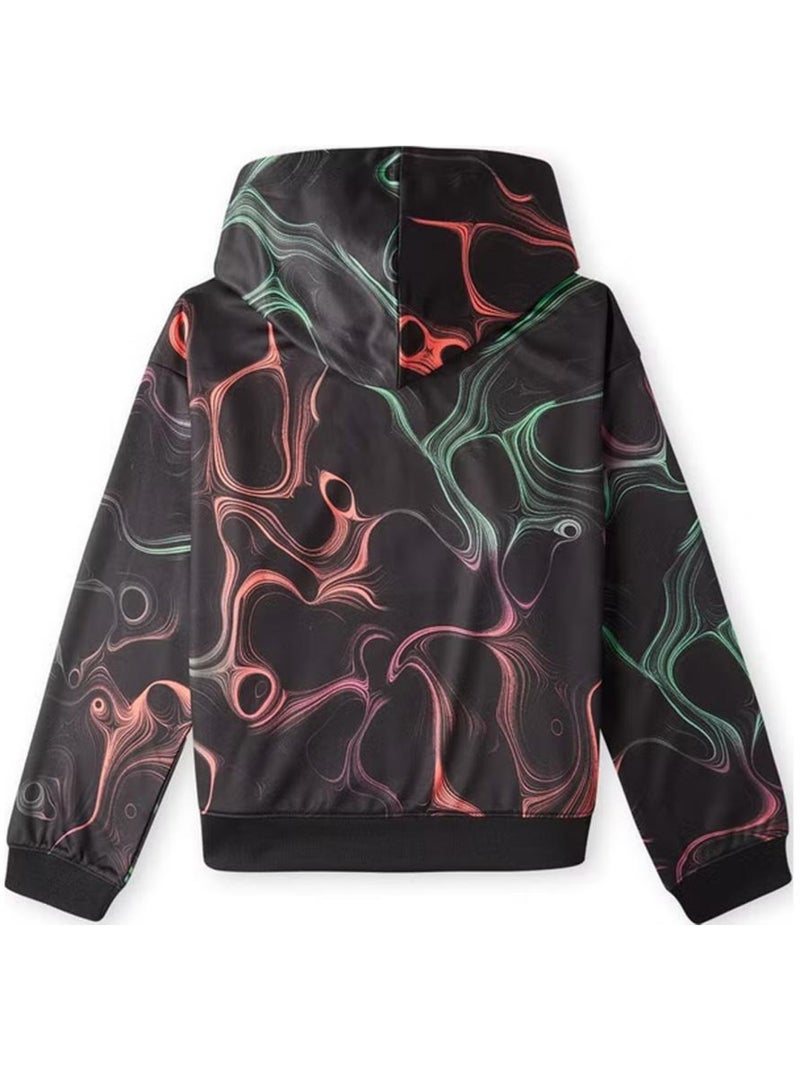 Sweatshirt O'Neill Rutile para Menina Preto/Laranja Preto - Kiabi
