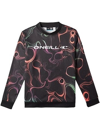 Sweatshirt O'Neill Rutile para Rapaz Preto/Laranja