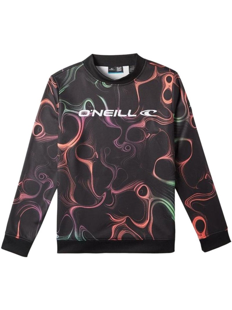 Sweatshirt O'Neill Rutile para Rapaz Preto/Laranja Preto - Kiabi