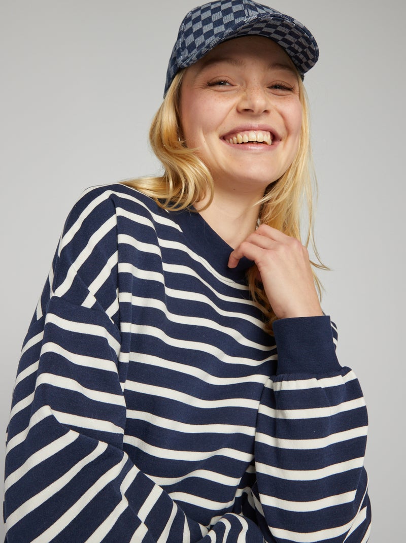 Sweatshirt oversize AZUL - Kiabi