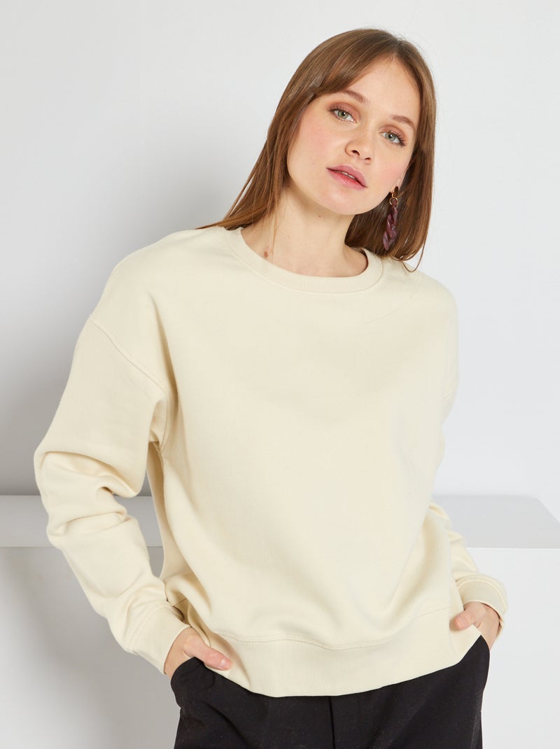 Sweatshirt oversize BEGE - Kiabi