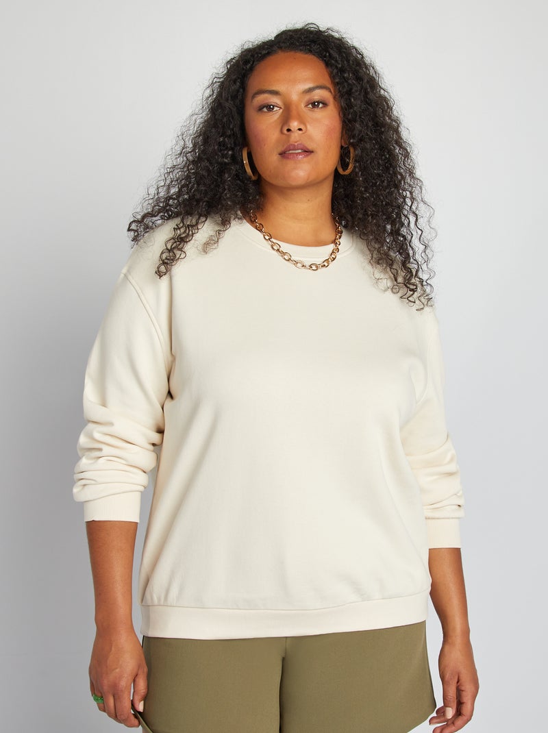 Sweatshirt oversize BRANCO - Kiabi