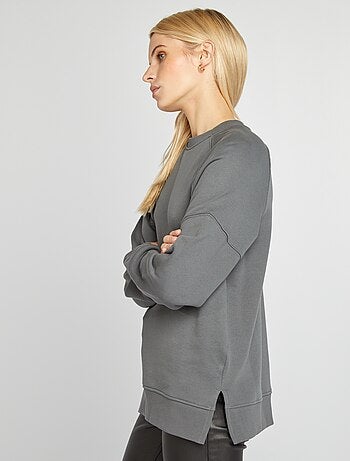 Sweatshirt oversize de gola redonda