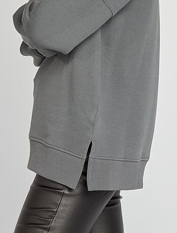 Sweatshirt oversize de gola redonda