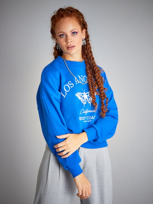 Sweatshirt oversize em moletão - Kiabi