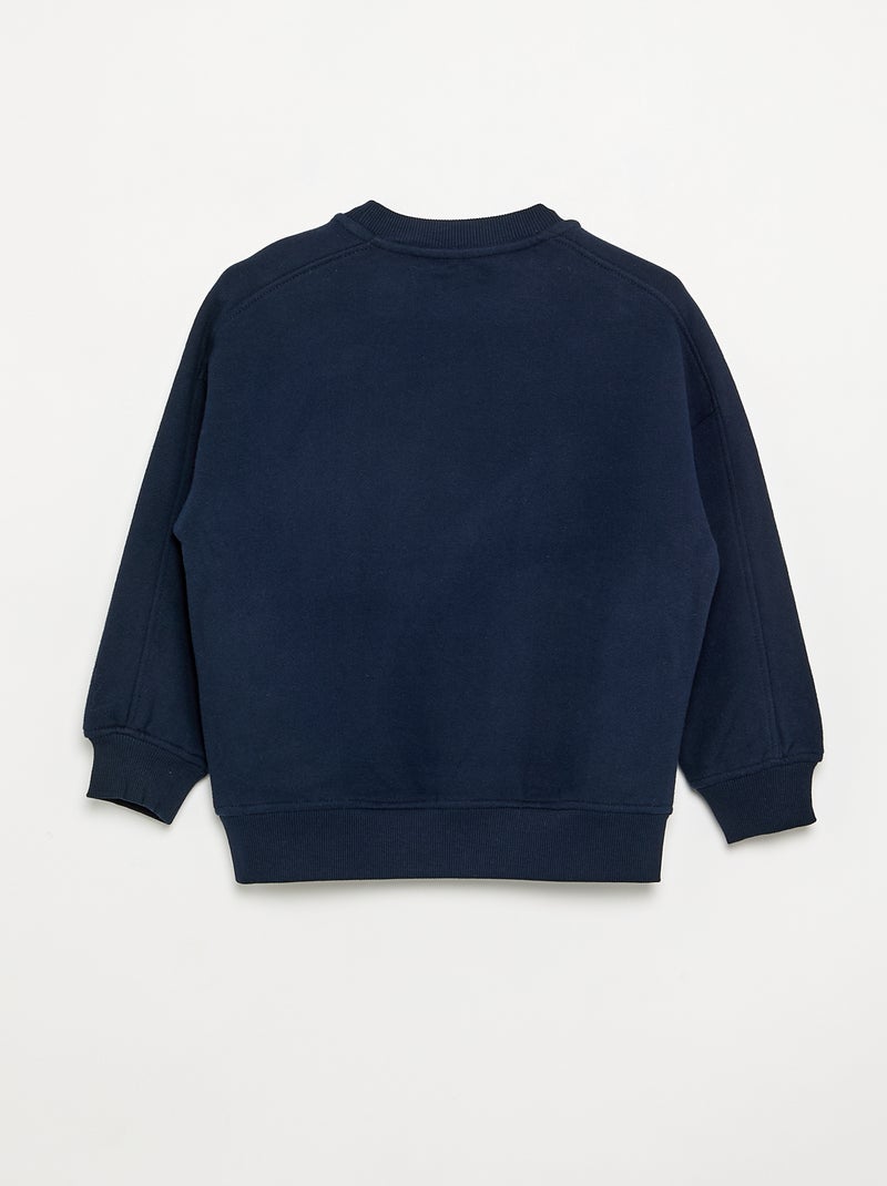 Sweatshirt oversize estampada Azul - Kiabi