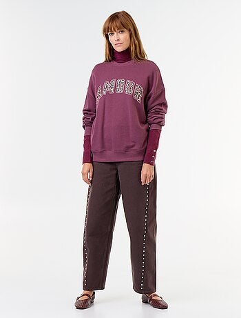 Sweatshirt oversize estampada