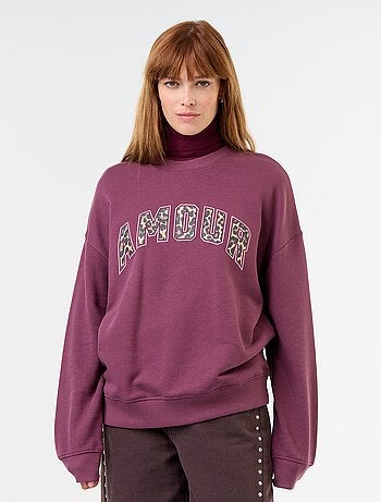 Sweatshirt oversize estampada