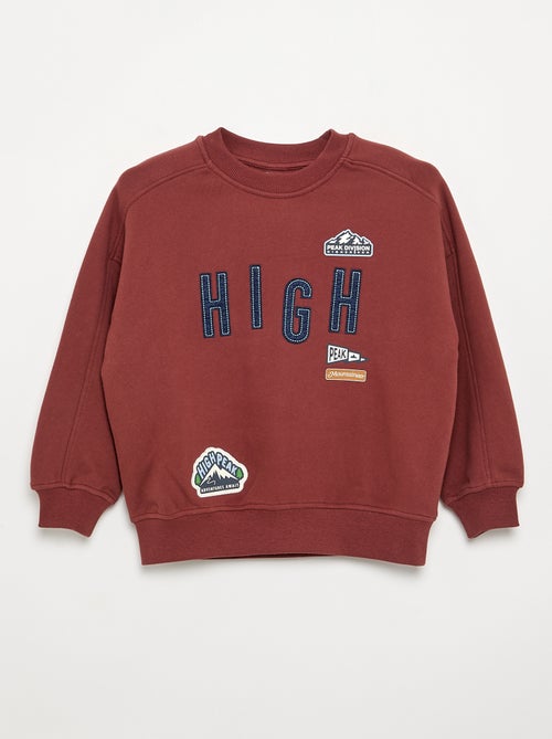 Sweatshirt oversize estampada - Kiabi
