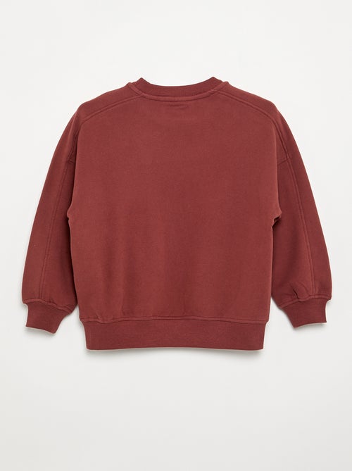 Sweatshirt oversize estampada - Kiabi