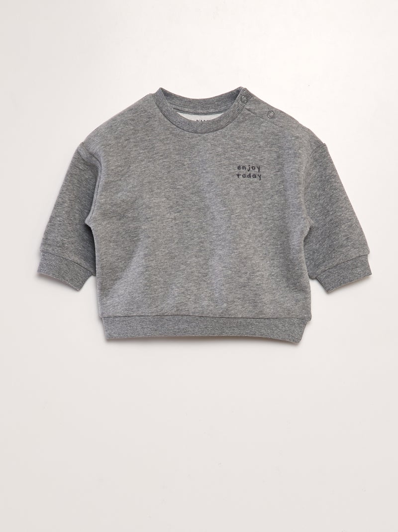 Sweatshirt oversize lisa CINZA - Kiabi