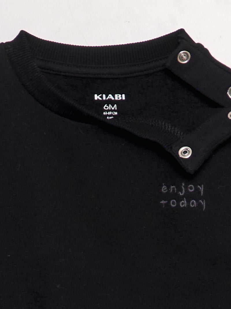 Sweatshirt oversize lisa PRETO - Kiabi